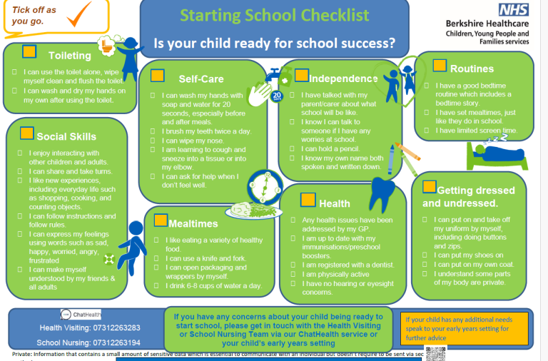 school ready checklist