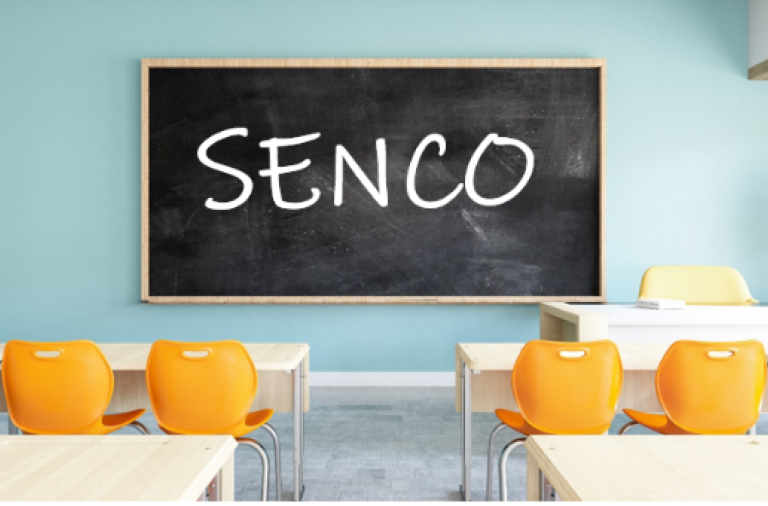 Classroom with chalk board