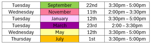 SENCO network meeting dates
